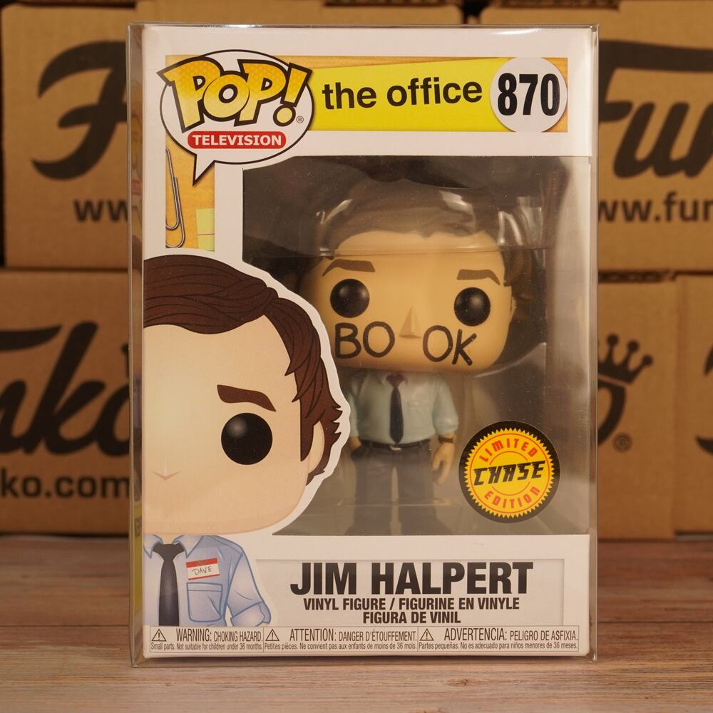 Funko Pop! The Office Jim Halpert #870 Book Face Limited Chase Edition Vinyl